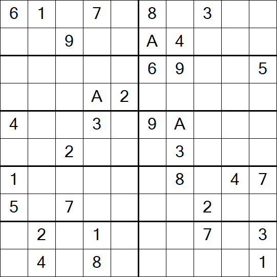Sudoku 10x10 - Hard