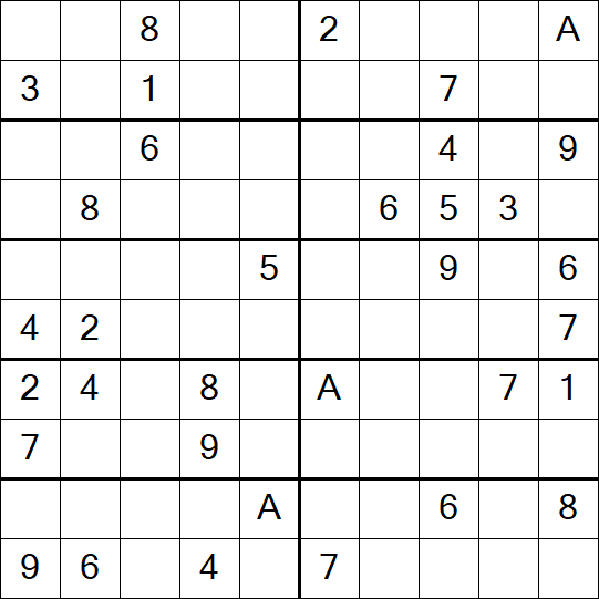 Sudoku 10x10 - Difficile