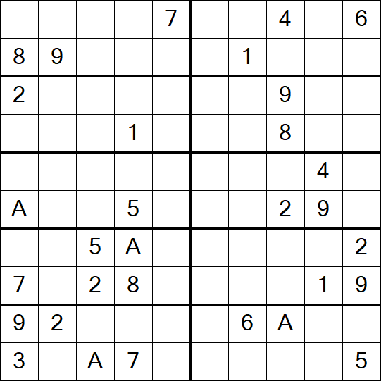 Sudoku 10x10 - Difficile