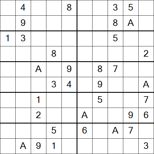 Sudoku 10x10 - Difficile