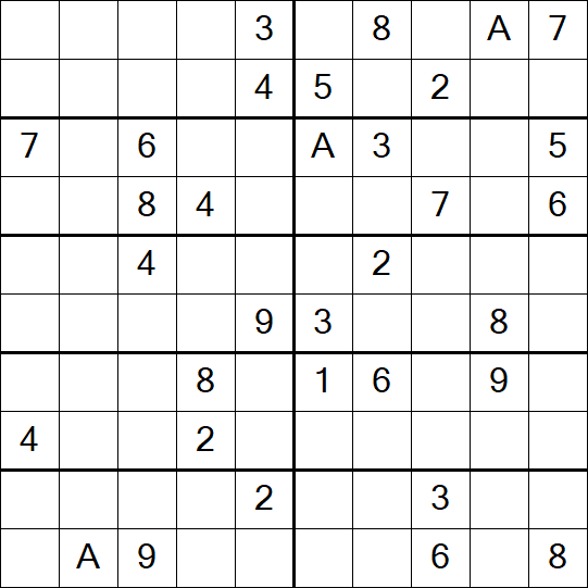 Sudoku 10x10 - Difficile