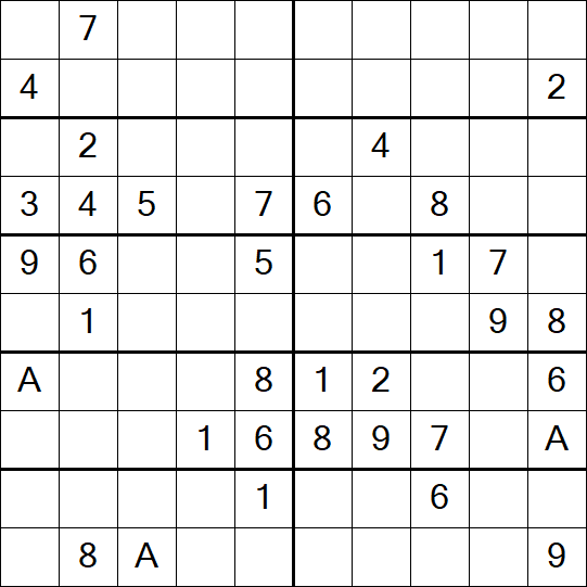 Sudoku 10x10 - Difficile