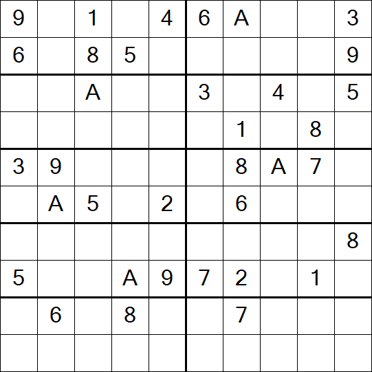 Sudoku 10x10 - Hard