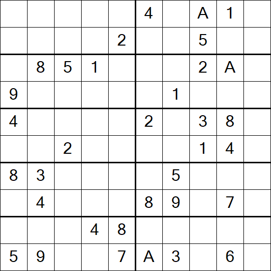 Sudoku 10x10 - Hard