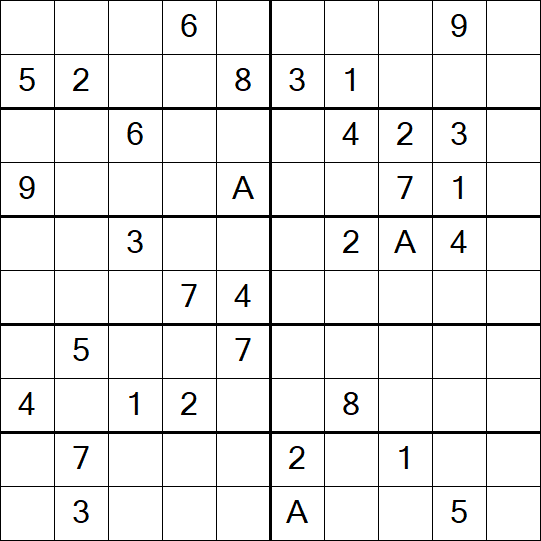 Sudoku 10x10 - Hard