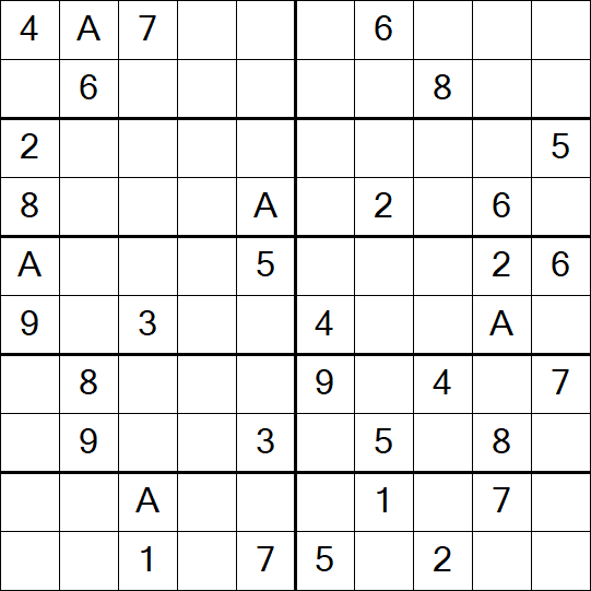 Sudoku 10x10 - Hard