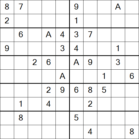 Sudoku 10x10 - Hard
