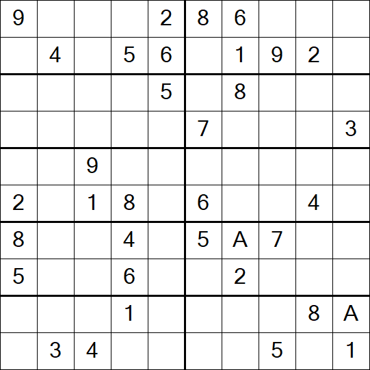 Sudoku 10x10 - Hard