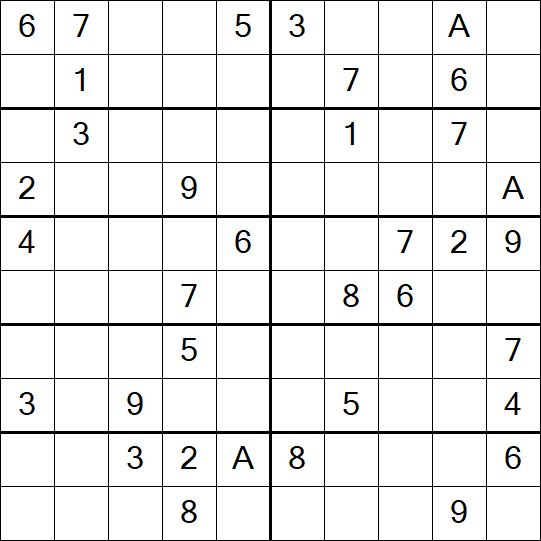 Sudoku 10x10 - Hard