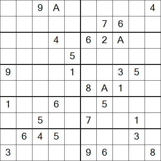 Sudoku 10x10 - Hard