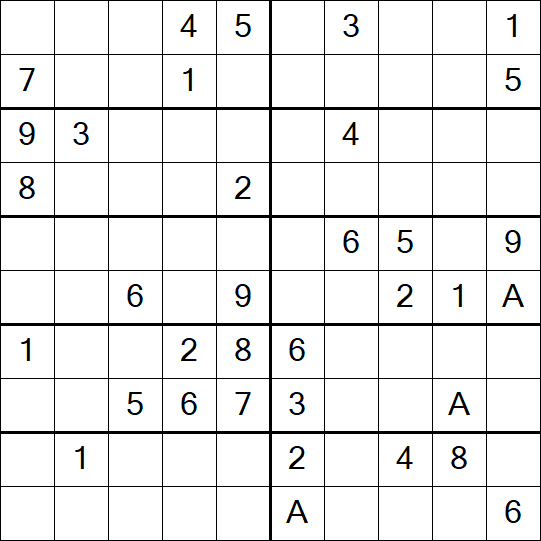 Sudoku 10x10 - Difícil