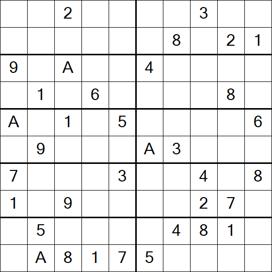 Sudoku 10x10 - Difícil
