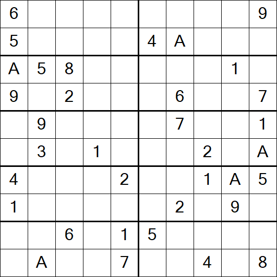 Sudoku 10x10 - Schwierig