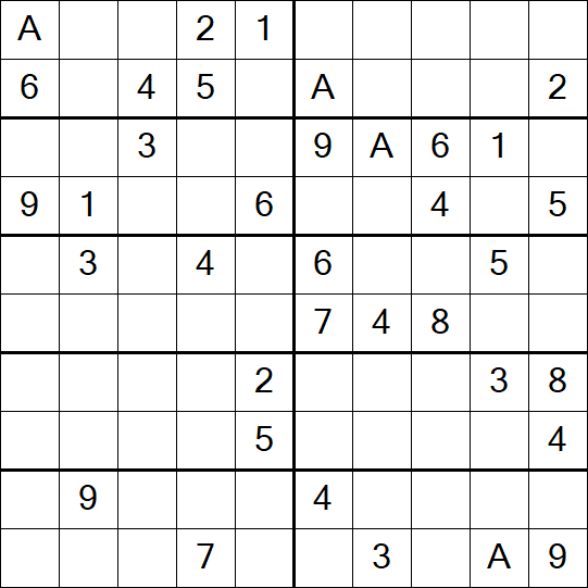 Sudoku 10x10 - Difícil