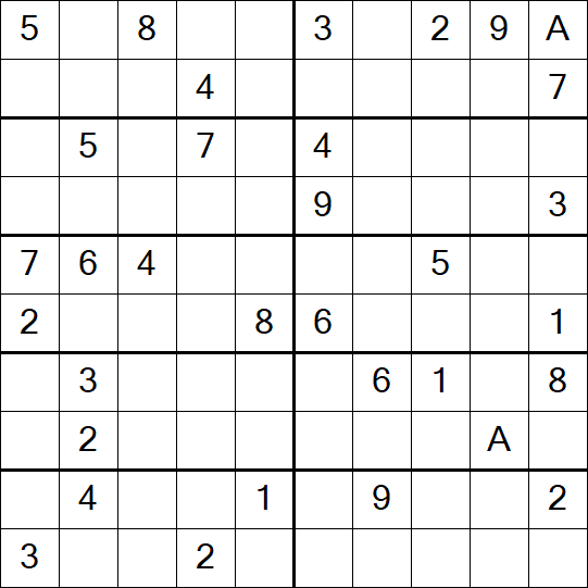 Sudoku 10x10 - Difícil