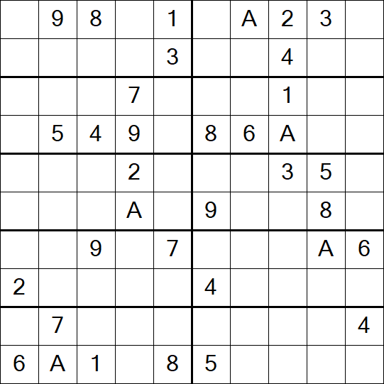 Sudoku 10x10 - Difícil