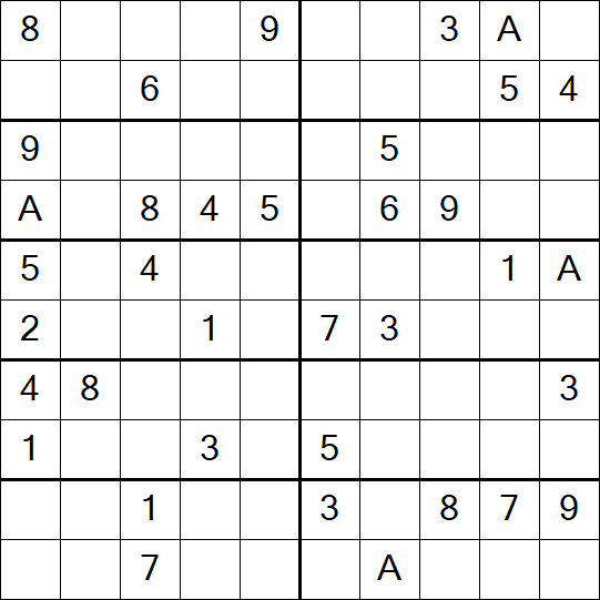 Sudoku 10x10 - Difícil