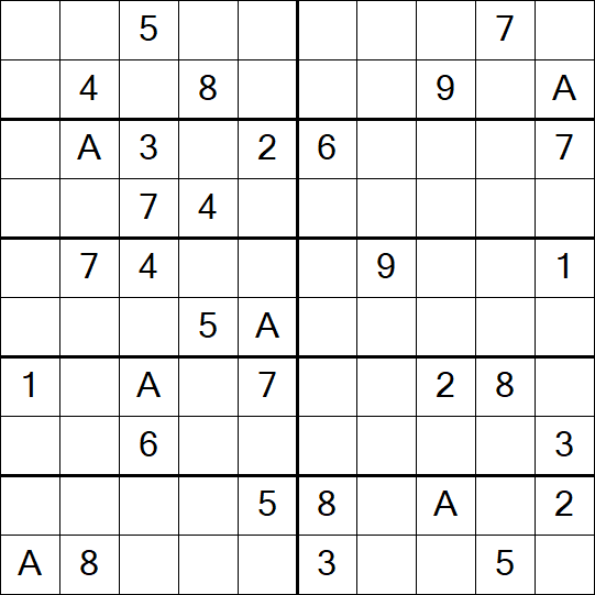Sudoku 10x10 - Difícil