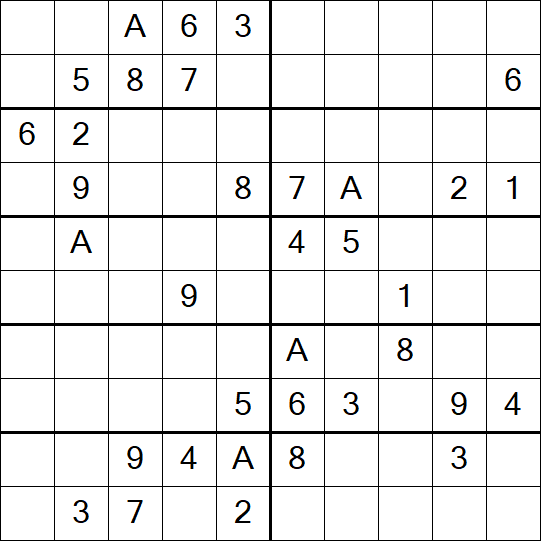 Sudoku 10x10 - Hard
