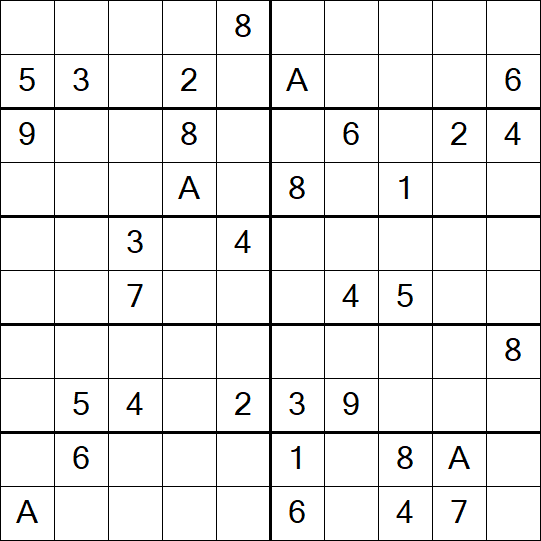 Sudoku 10x10 - Hard