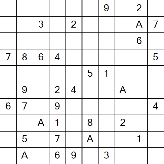 Sudoku 10x10 - Hard