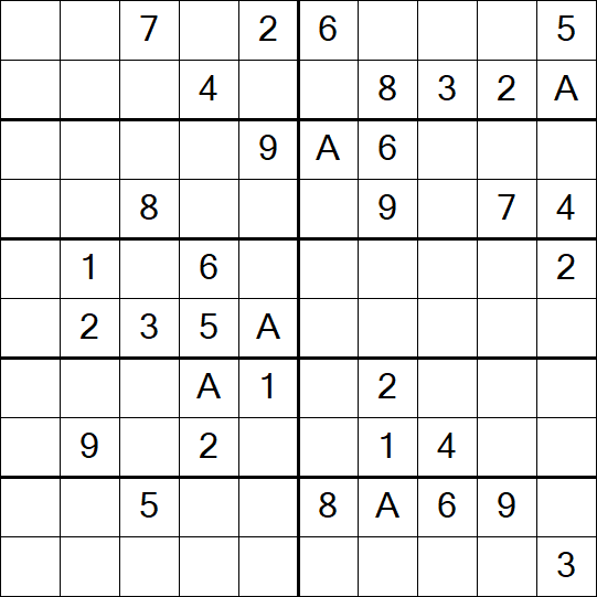 Sudoku 10x10 - Difficile