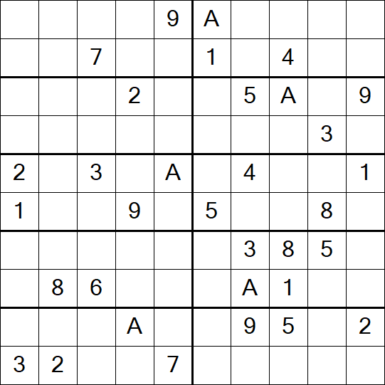 Sudoku 10x10 - Difficile