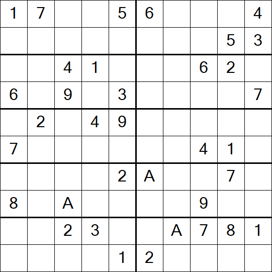 Sudoku 10x10 - Difficile