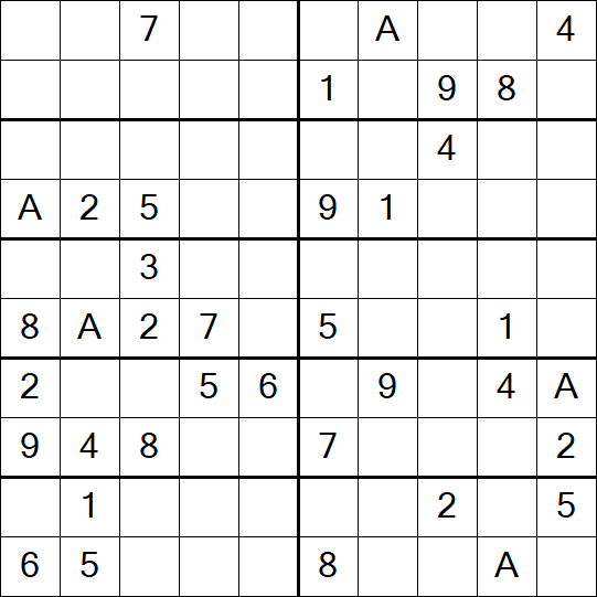Sudoku 10x10 - Difficile