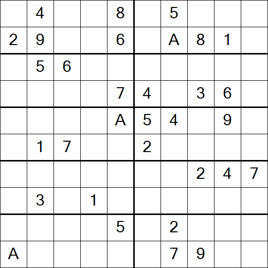 Sudoku 10x10 - Difficile