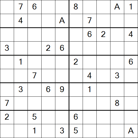 Sudoku 10x10 - Difficile