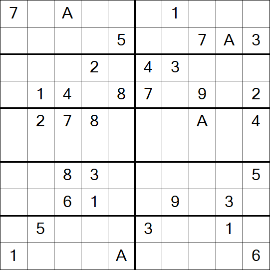 Sudoku 10x10 - Difficile