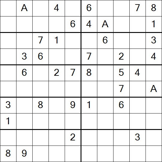 Sudoku 10x10 - Schwierig