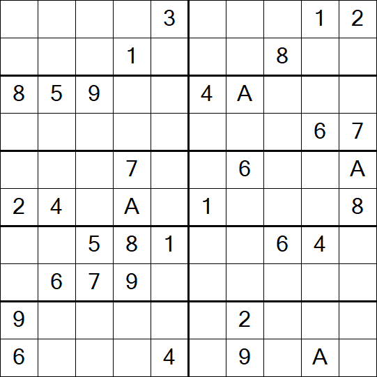 Sudoku 10x10 - Difficile