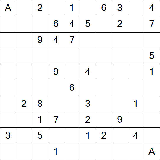 Sudoku 10x10 - Schwierig