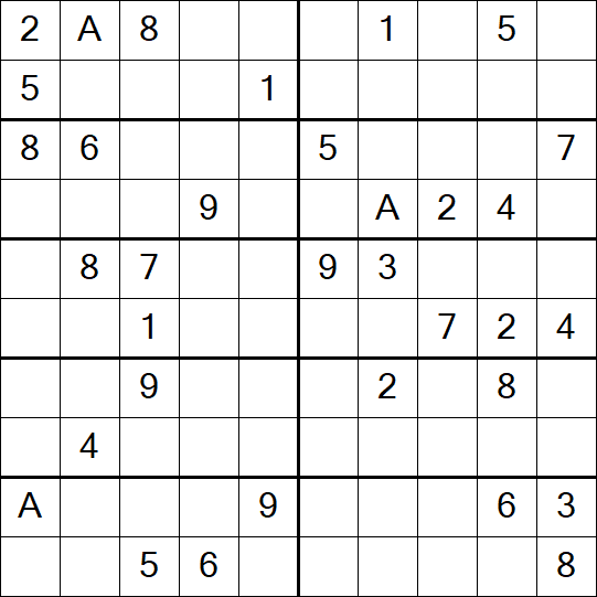 Sudoku 10x10 - Schwierig