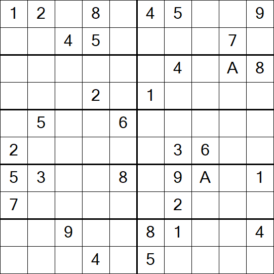 Sudoku 10x10 - Schwierig