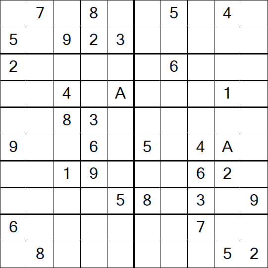 Sudoku 10x10 - Schwierig