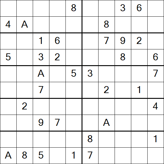 Sudoku 10x10 - Schwierig