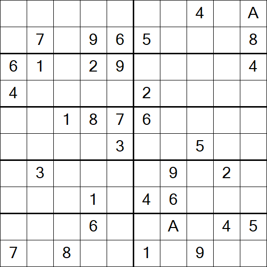 Sudoku 10x10 - Schwierig