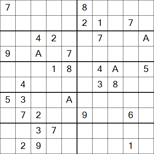 Sudoku 10x10 - Schwierig