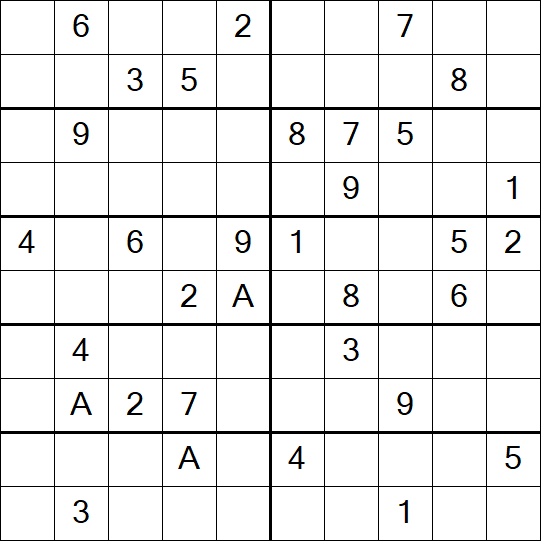 Sudoku 10x10 - Schwierig