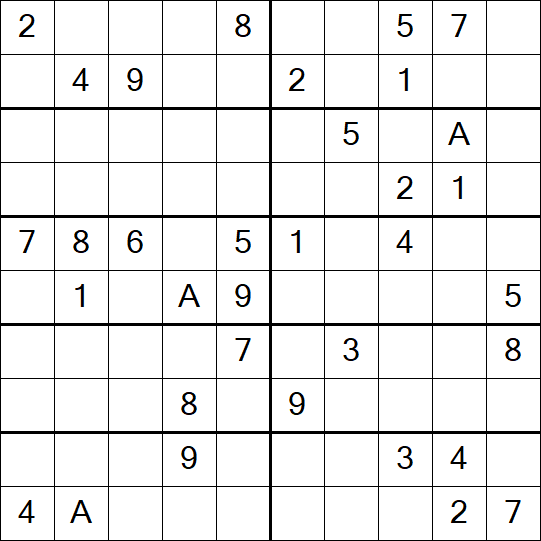 Sudoku 10x10 - Schwierig