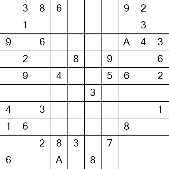 Sudoku 10x10 - Difficile