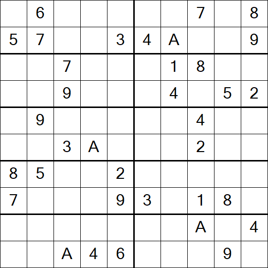 Sudoku 10x10 - Schwierig
