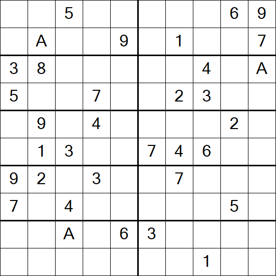 Sudoku 10x10 - Schwierig