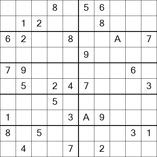 Sudoku 10x10 - Schwierig