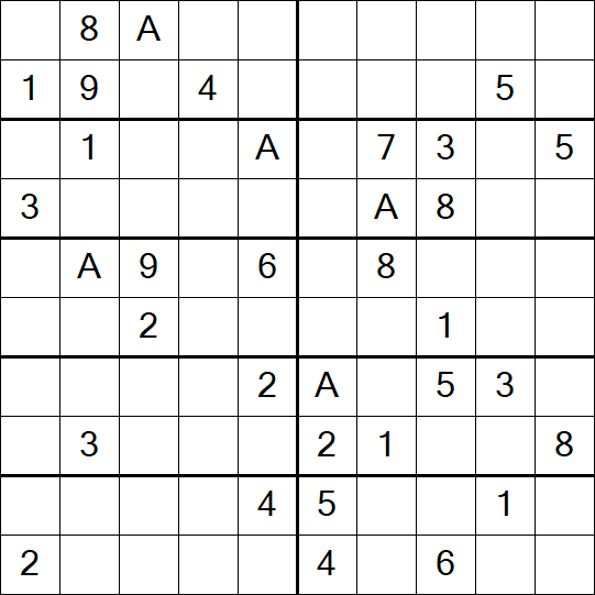 Sudoku 10x10 - Schwierig