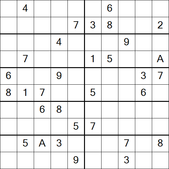 Sudoku 10x10 - Schwierig