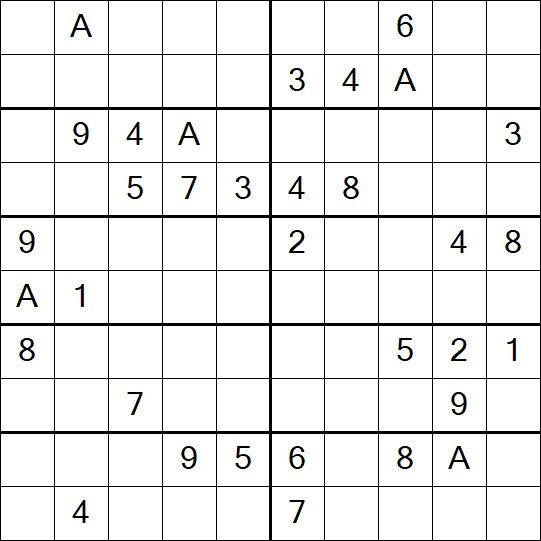 Sudoku 10x10 - Schwierig